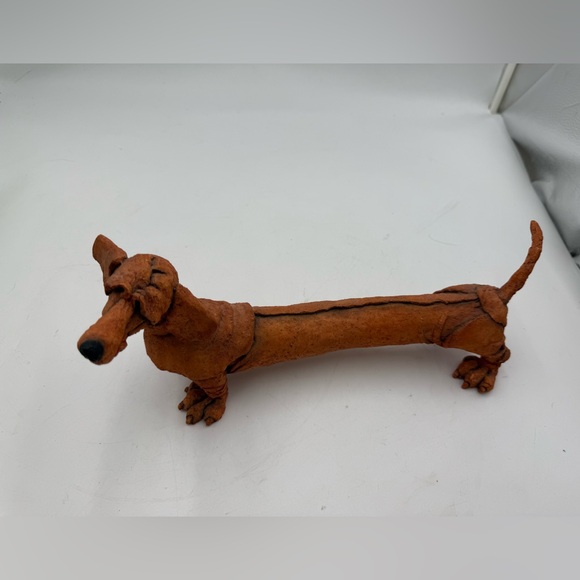 Other - A Breed Apart Dachshund Dog Figurine Red Iggy Name Tag 2001 Country Artists Vtg.